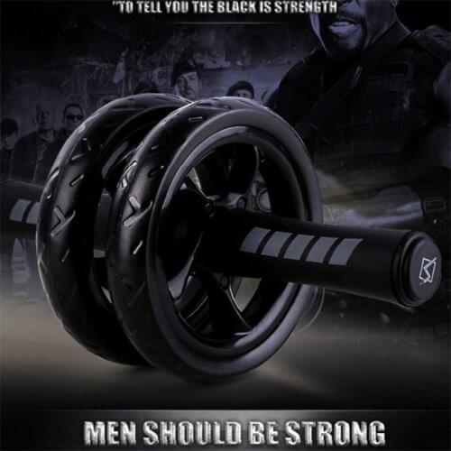 Exercise no noise abdominal wheel ab wheels wheel rolls abdominal wheel with mat for exercise fitness equipment muscle trainer