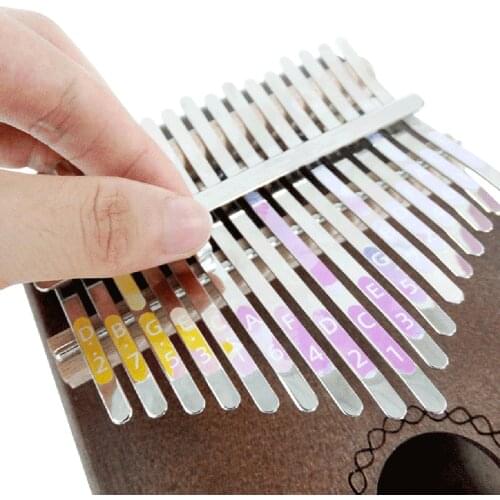 1 Piece Kalimba Note Sticker 17 Key Sticker Percussion Parts Accessories piano note sticker for Learner Musical Instrument Kit