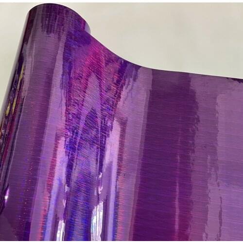 50x300cm Gloss Purple Brushed Chrome Vinyl Car Wrap Film DIY Styling Adhesive Car Motorbike Sticker Wrapping