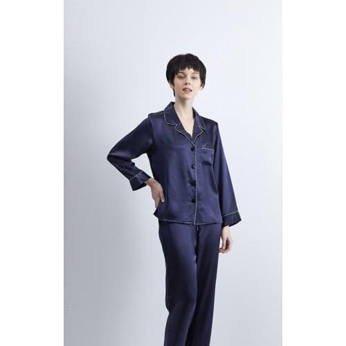 DISANGNI 100% mulberry silk long sleeve suit