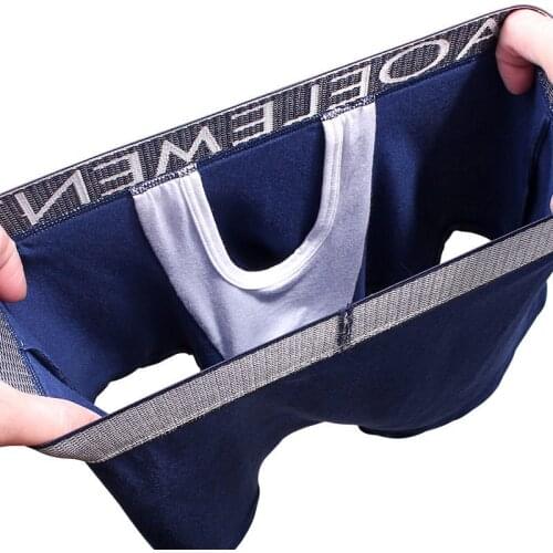 Mens Boxer Underwear Soft Modal Boxershorts Sexy U Convex Male Panties Penis Scrotum Isolation Underpants Men Mid-Waist Shorts