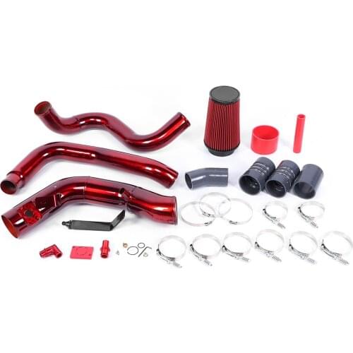 Red Aluminum Cold Air Intake Kit Fit for Ford F250 F350 F450 F550 6.0L 2003 2004 2005 2006 2007 Car accessories
