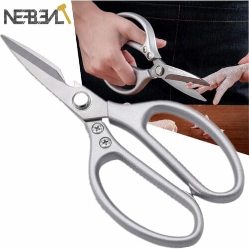 NEFBENLI Kitchen Scissor Stainless Heavy Duty Shears for Cutting Chicken Beef Poultry Fish Meat Vegetables Scissors Purpose