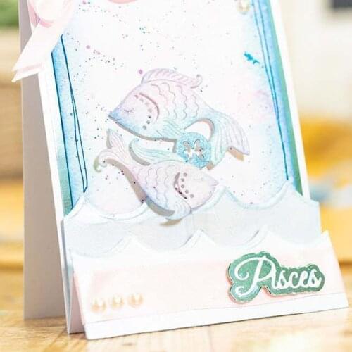 Pisces Constellations Series 2020 New Metal Cutting Dies Scrapbooking DIY Card Album Paper Decoration Craft Embossing Die