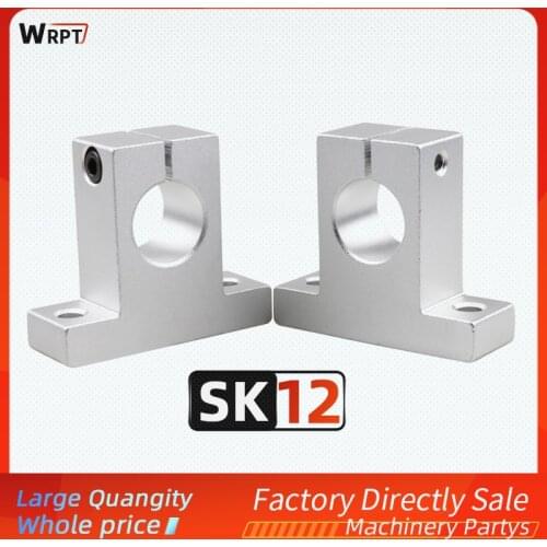 Slider optical axis support SK12 12mm linear bearing rail shaft support XYZ Table CNC Router SH12A 3D printer Part