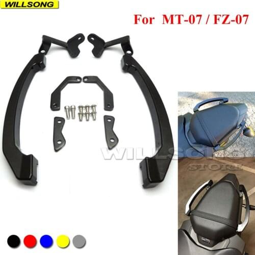 Rear Passenger Grab Handle Seat Pillion Handrail Levers Support For YAMAHA MT07 FZ07 2014 2015 2016 2017 Motorcycle Accessories