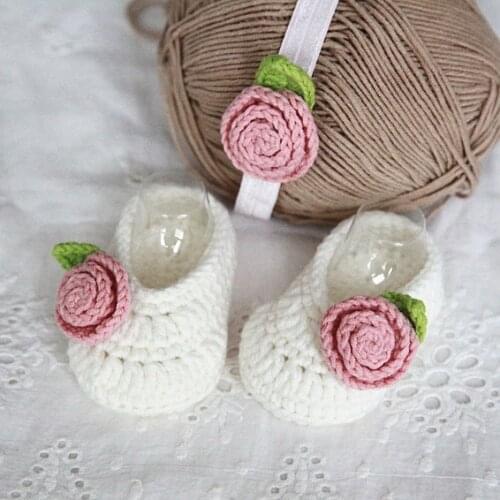 QYFLYXUESweet, Handmade Flowers, Princesses, Babies, Shoes, Soft Feet, Full Moon, 100 Days Gift
