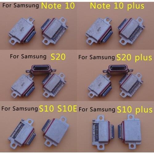 20Pcs/Lot Type-C USB Charger Jack Connector Socket Data Charging Port Tail Plug For Samsung Galaxy S10 S20 Note 10 Plus S10e