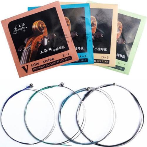 Shanghai Brand 4pcs/set E/A/D/G Violin Strings Constantan Wire E1 A2 D3 G4
