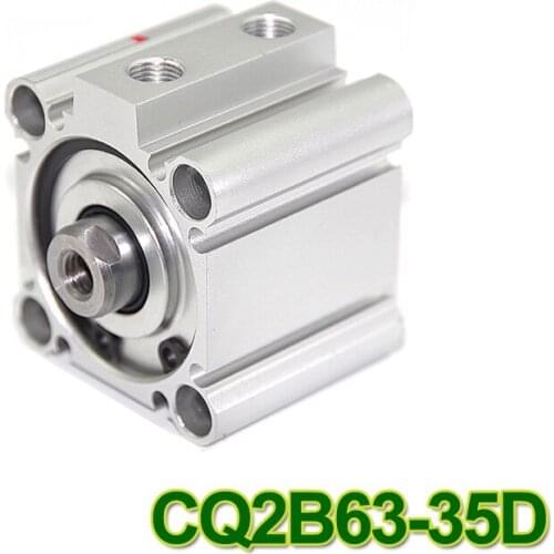 SMC Type CQ2B series CQ2B63-35D 63mm bore 35mm stroke Double Action single rod thin Pneumatic Compact Cylinder high quality