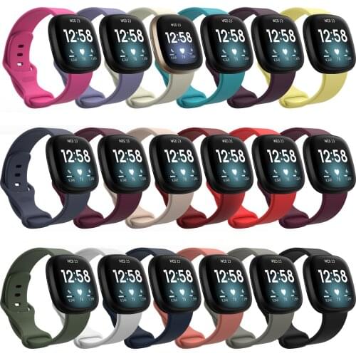 Replacement Band For Fitbit Versa 3 Silicone Strap For Fitbit Sense Bracelet Adjustable Wristband bands Smart Watch Accessories