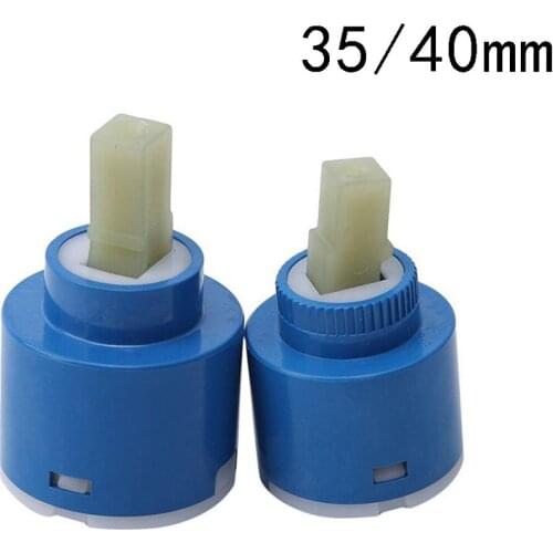 35/40mm Ceramic Disc Cartridge Mixer Faucet Thermostatic Cartridge Faucet Disc Valve PP Plastic Ceramic Cartridges For Mixer
