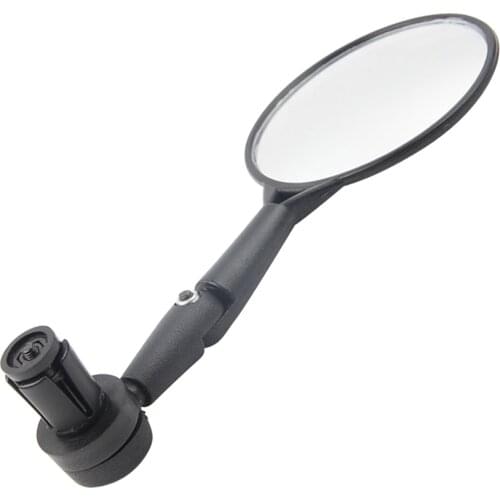 1pc Bicycle Handlebar End Mirrors 360 Rotatable Bike Side Rearview Electrical Bike HD Wide-Range Adjustable Angles Mirror