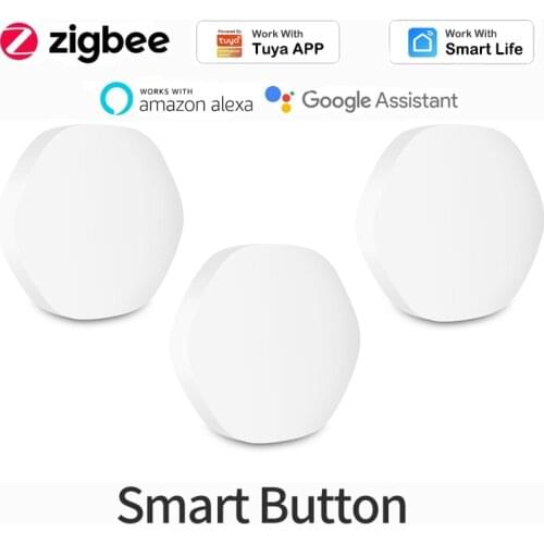 Tuya Zigbee Smart Switch WIFI Wireless Smart Button App Remote Control Multi-scene LinkageMini Button With Alexa Google Home