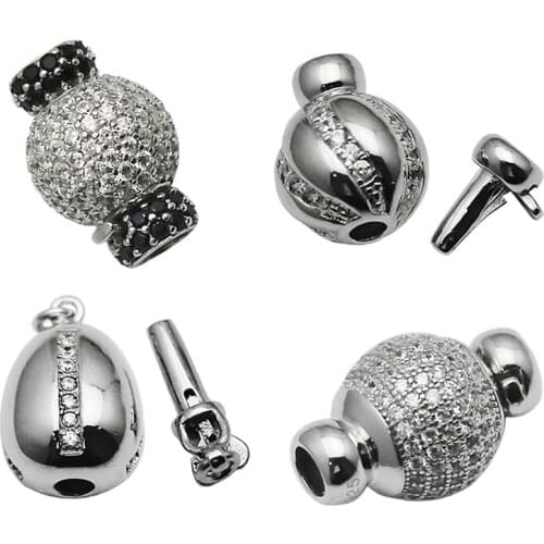 Beadsnice Wholesale Silver Box Clasp Necklace Connector Solid 925 Sterling Silver Bracelet Accessories Handmade Findings ID35305