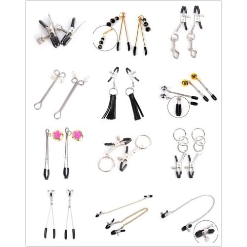 1Pairs/1PCS Women Breast Nipple Clamps Clips Adult Fetish Flirting Teasing Sex Game Nippel Clamp Couple Pinzas Pezones Bdsm Toys