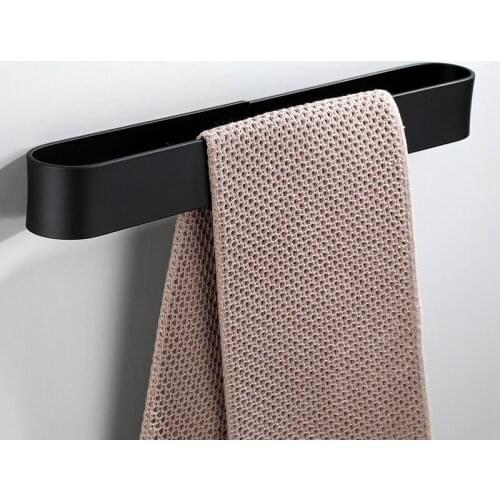 1Pc Space Aluminum Bathroom Slippers Rack Towel Bar Wall Mounted Toilet Shoe Storage Shelf Home Supplies