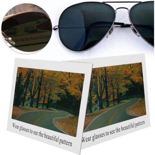 2pcs Polarized Sunglasses Test Card Check Glasses Polarized Spectacles Test Paper Eyewear Accessories for sunglasses shop
