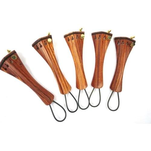 5pcs Violin part, rosewood violin tailpieces 4/4,with finetures,tail gut