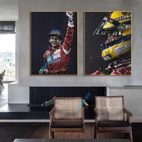 DIY 5D Diamond Painting Senna Racing Car Star Cross Stitch Kits Diamond Embroidery Mosaic Art Picture Home Decor Art Gift