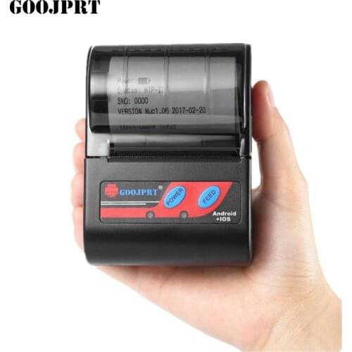 GOOJPRT MTP-2Receipt Machine Portable Printer Wireless Bluetooth Thermal Printer With USB Port for Android iOS Supermarket Club