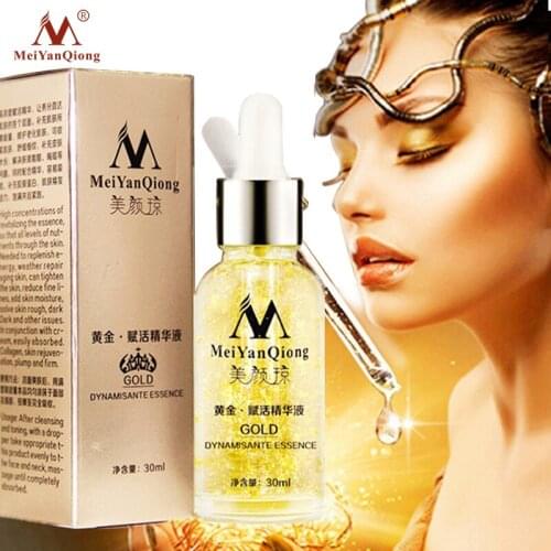 Brand Skin Care 24K Gold Essence Day Cream Anti Wrinkle Face Care Anti Aging Collagen Whitening Moisturizing Hyaluronic Acid