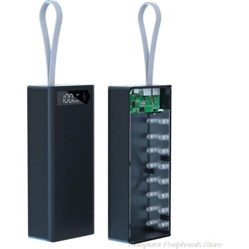 18650 Battery Case Detachable C16 LCD Display DIY 16x18650 Battery Case Power Bank Shell External Box M26 21 Dropshipping