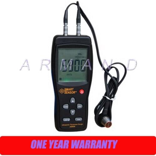 Digital Ultrasonic Thickness Gauge AS850 Smart Sensor 1.2-225mm Steel Aluminium Plate thickness tester