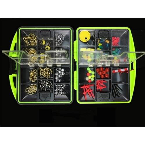 Rock Fishing Accessories Box 24type 100pcs Assorted Fishing Fish Tackles Swivels Lures Snap Jigs Beads Hooks Box Free Shipping