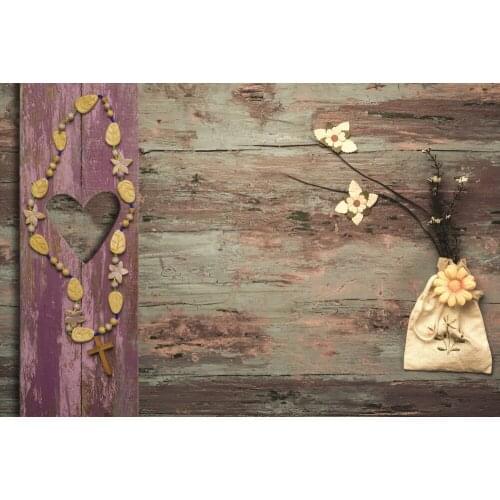 Backdrops For Photo Studio Wooden Board Heart Shape Fondo Fotografia T20190329