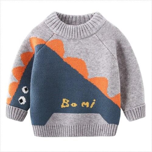 Boys' sweater boys' cotton knitted pullover