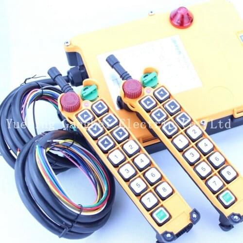 HS-14D (include 2 transmitter and 1 receiver) crane remote control Double speed with emergency stop