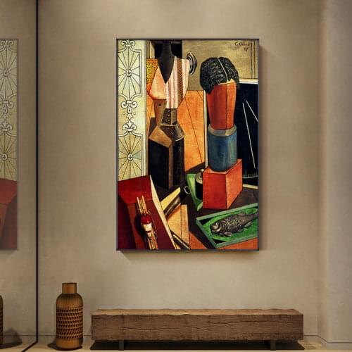 Canvas Painting Nostalgic Painting Pictures Fashion Retro Color Posters and Prints Homedeco Wall Pictures for Living Room Hotel