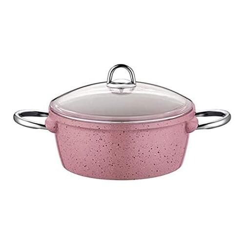 Tac Vision Casting Deep Cooker 20 cm Pink