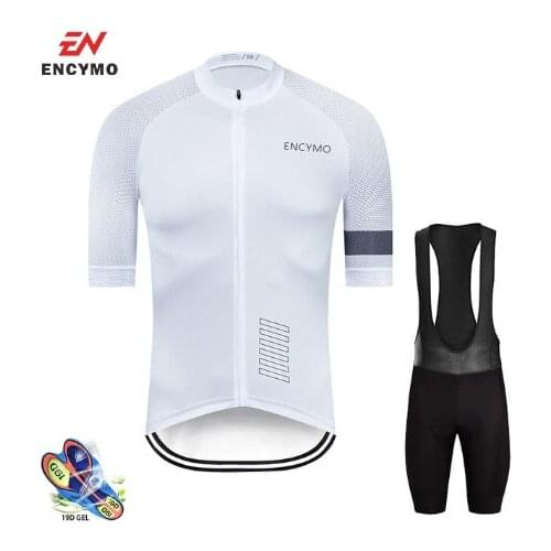 Ciclismo Cycling Jersey Clothes Bib Shorts Set Gel Pad Mountain Cycling Clothing Suits Outdoor Mtb Bike Wear 2021 ENCYMO