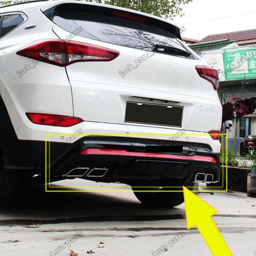 Red Auto Rear Bumper Anti-collision Board Spoiler Guard For Hyundai Tucson 2015