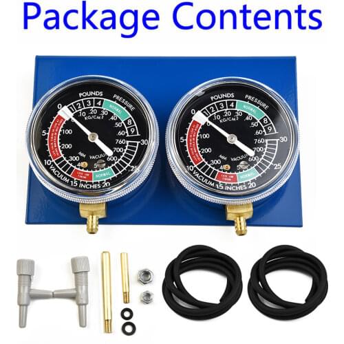 Metal And Plastic 2*Motorcycle Carburetor Vacuum Gauge Balancer Synchronizer Tool W/Hose Kit High Quality