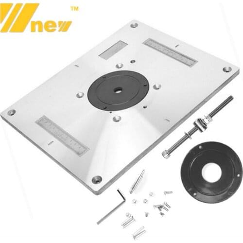 Multi-functional Aluminum Alloy Router Table Insert Plate Trimmer Engraving Machine Woodworking Bench Router Plate