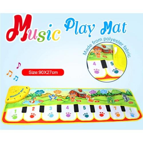 4 Styles Big Size Baby Musical Play Mat With Animal Voice Adjustable Piano Keyboard Toy Instrument Infantil Early Education Gift