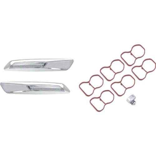 Swirl Flap Plug Delete Kits with Gaskets for Bmw N57 N57S E90 & LED Side Marker Turn Signal Indicator Lights