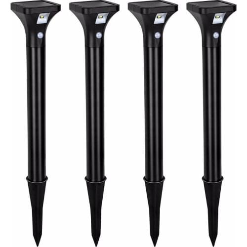 Solar Light Outdoor Waterproof Ground Lamp Solar Path Lights with Motion Sensor LED Lighting for Yard Garden Landscape Lawn