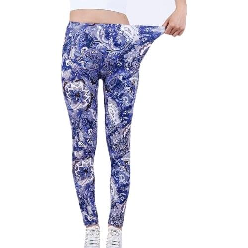 YSDNCHI New arrival Leggings Workout Sport Leggin Digital Print Elastic Fitness Running Pants Women Slim High Waist Push Up