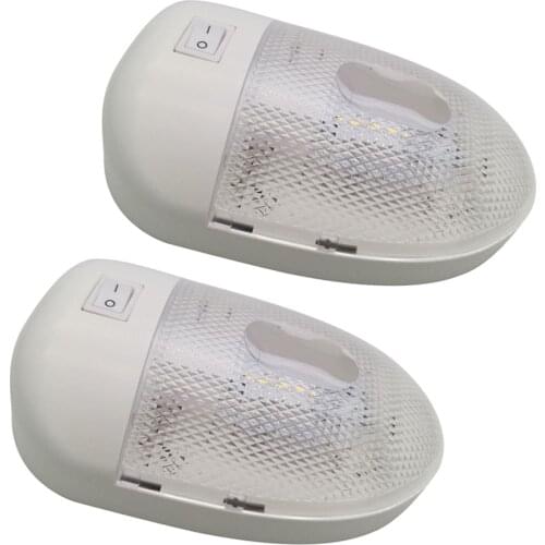 Durable 2 Pcs 12V 170LM Led RV Ceiling Dome Light RV Interior Lighting for Trailer Camper