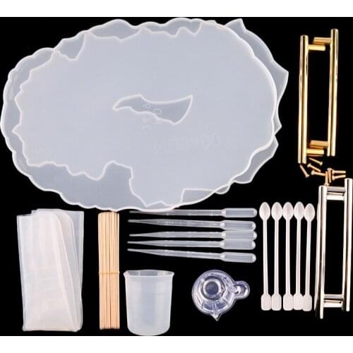 TC176 36Pcs Irregular Resin Epoxy Resin Set UV Resin Tool Mould For DIY Handmade Jewelry Making Kits