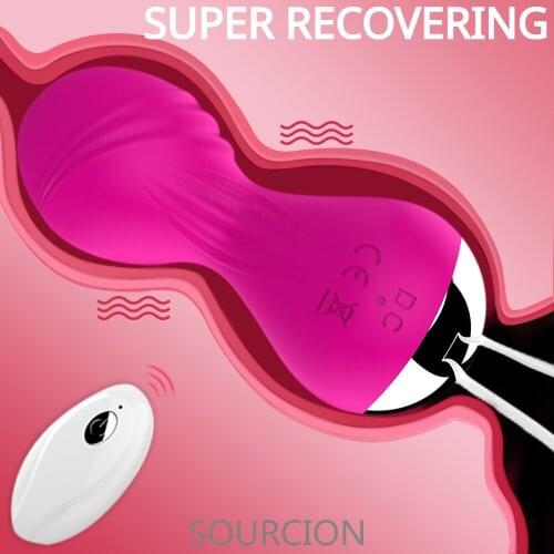 Remote Kegel Ball Shrink Pelvic Floor Muscle Rechargeable Silicone Vagina Dumbbell G-spot Vibrator Female Sex Toys