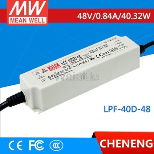 MEAN WELL original LPF-40D-48 48V 0.84A meanwell LPF-40D 48V 40.32W Single Output LED Switching Power Supply