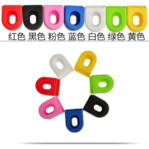 MUQZI 2 PCS Bike Crank Protector Cover MTB Cycling Crankset Protect Non-slip Chainwheel Silica