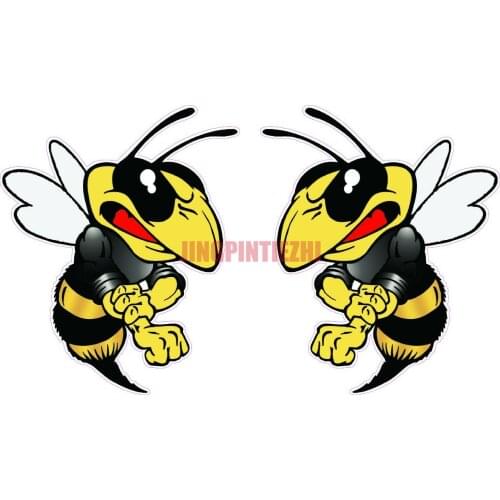 Funny Racing Helmet Stickers Stinger Bee BLACK SHIRT Decal Vinyl Decal Vinyl Stickers Car Decal Decoration Laptop