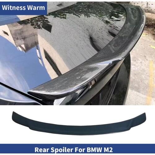 For F87 M2 Rear Lip Wing Boot Spoiler Carbon Fiber Rear Trunk Wing Spoiler for BMW F87 M2 2015-up