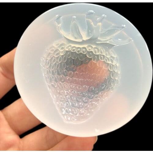 Mirror drop gel simulation large strawberry DIY crystal drop gel mold accessories 16501